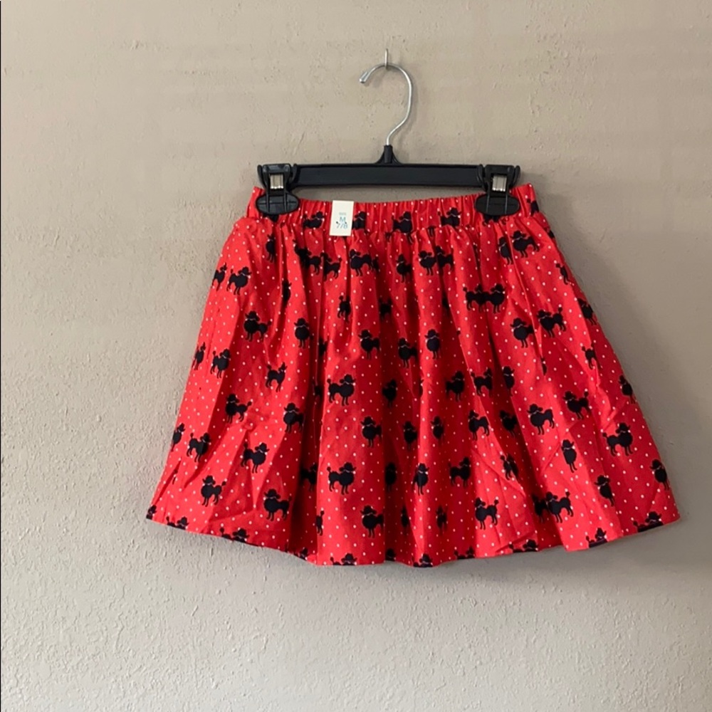 red and black poodle skirt